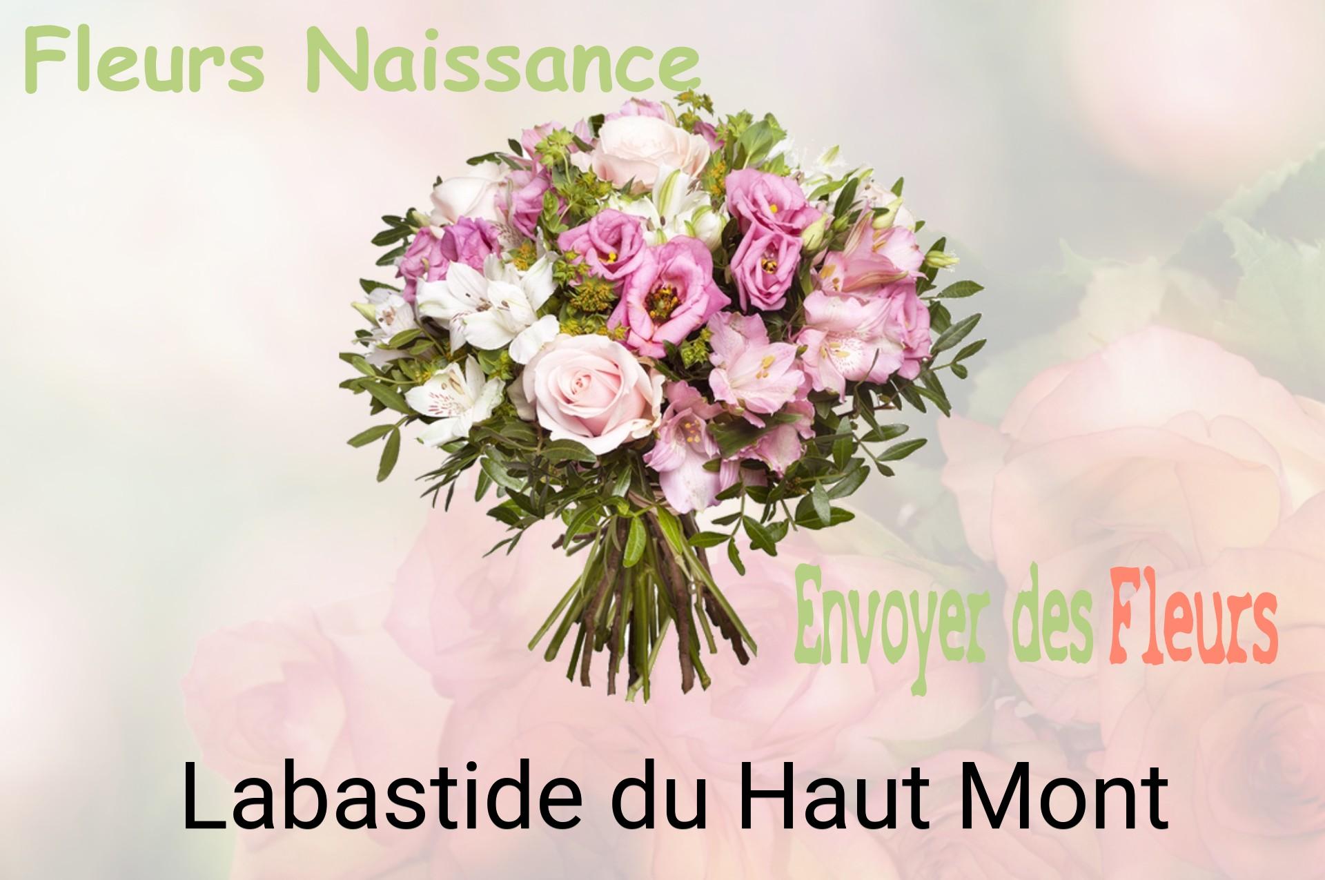 Bouquet de fleurs de naissance livré à Labastide-du-Haut-Mont