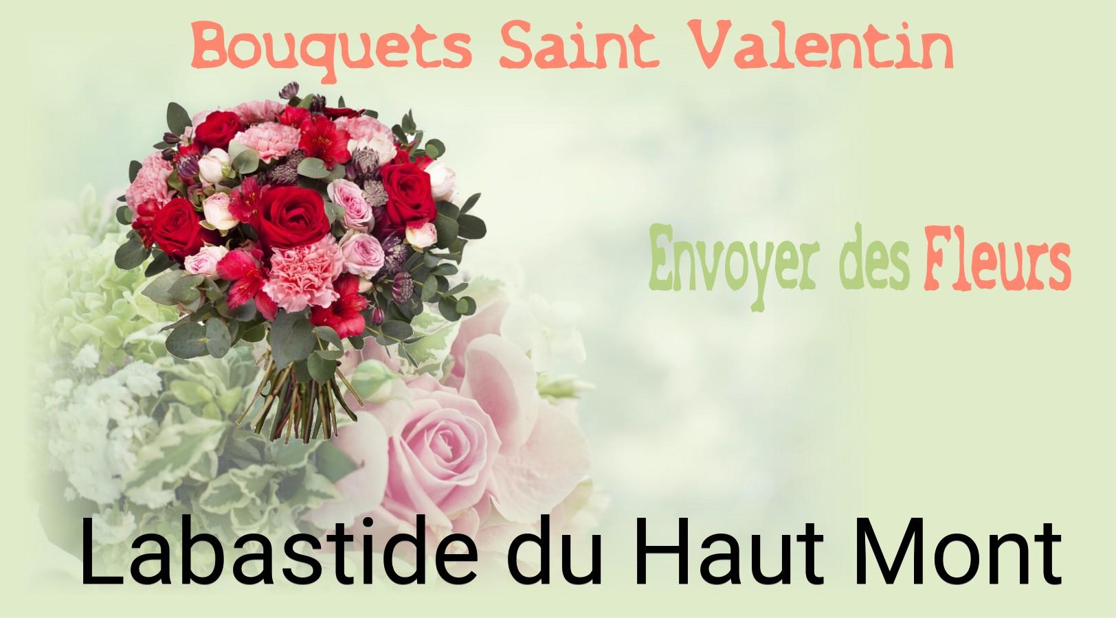 Roses de Saint-Valentin livrées à Labastide-du-Haut-Mont